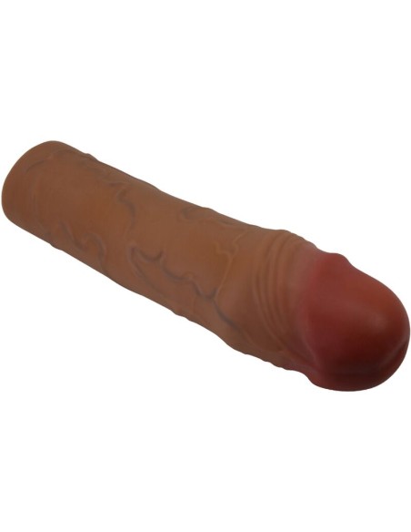 PRETTY LOVE CHANE FUNDA PARA PENE CON EXTENSIAN DE 5 CM MULATO
