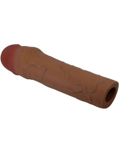 PRETTY LOVE CHANE FUNDA PARA PENE CON EXTENSIAN DE 5 CM MULATO