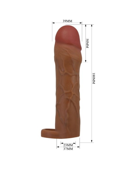 PRETTY LOVE HANI FUNDA PARA PENE CON EXTENSIAN DE 5 CM MULATO