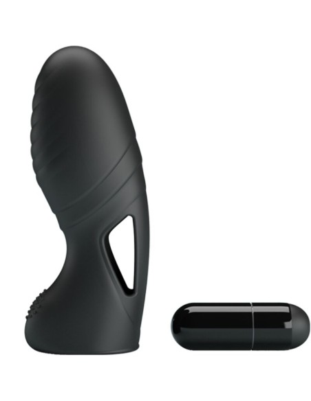 PRETTY LOVE ALAN VIBRADOR DE DEDO SILICONA NEGRO