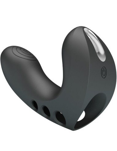 PRETTY LOVE CAMELIA VIBRADOR DE DEDO 7 VIBRACIONES NEGRO