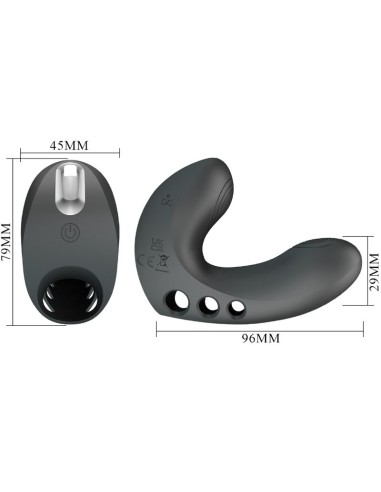 PRETTY LOVE CAMELIA VIBRADOR DE DEDO 7 VIBRACIONES NEGRO