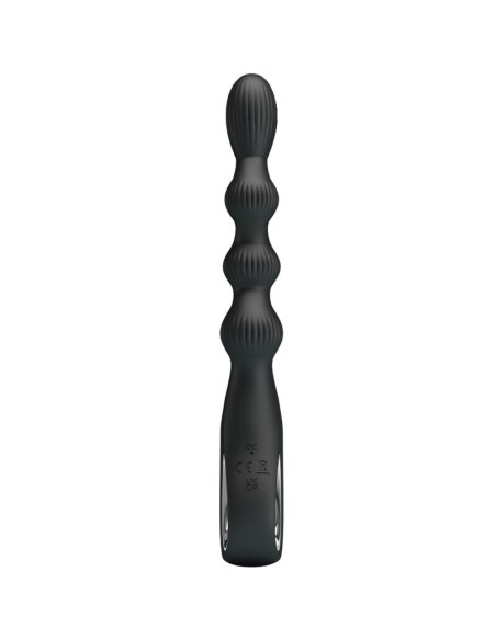 PRETTY LOVE FEDERER VIBRADOR ANAL 12 VIBRACIONES NEGRO