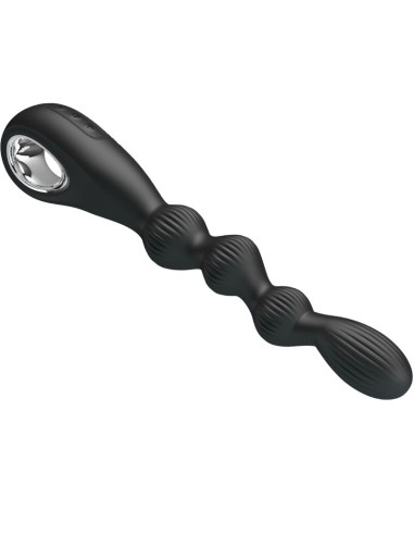 PRETTY LOVE FEDERER VIBRADOR ANAL 12 VIBRACIONES NEGRO