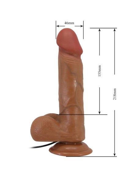 BAILE BAHAMUT VIBRADOR REALASTICO 218 CM NATURAL CONTROL REMOTO
