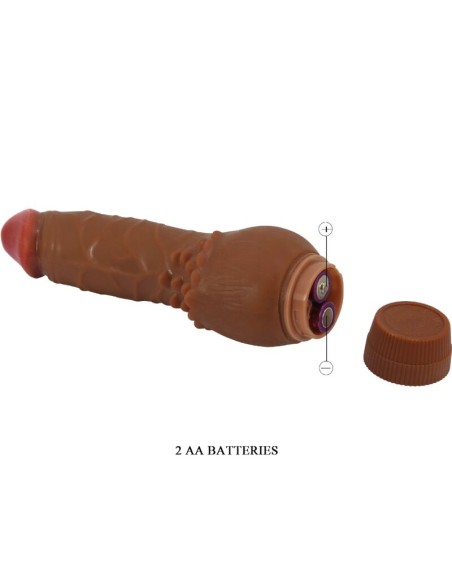 BAILE BARBARA VIBRADOR REALASTICO 195 CM MULATO
