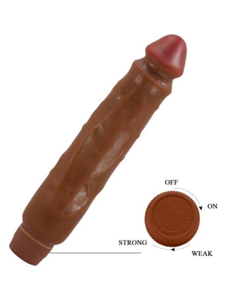 BAILE JACK VIBRADOR REALASTICO 26 CM MULATO