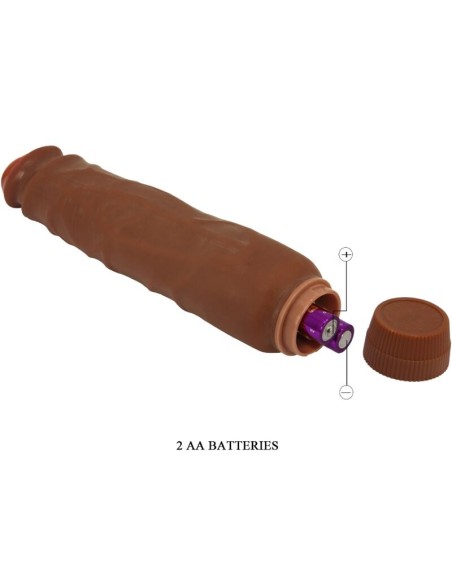 BAILE JACK VIBRADOR REALASTICO 26 CM MULATO