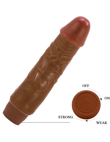 BAILE JEFF VIBRADOR REALASTICO 195 CM MULATO