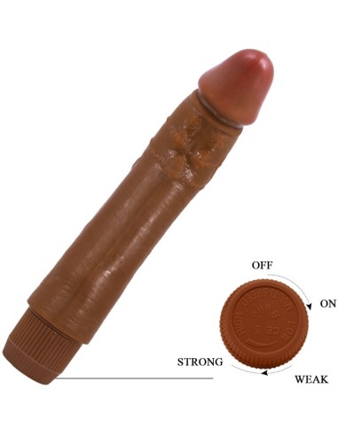 BAILE DYBBUK VIBRADOR REALASTICO 24 CM MULATO