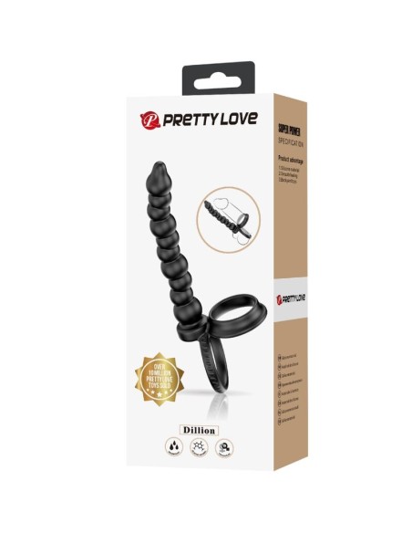 PRETTY LOVE DILLION ANILLO PENE PARA DONLE PENETACIAN NEGRO