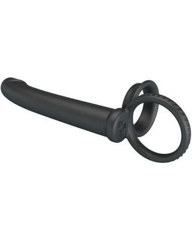 PRETTY LOVE MOSES ANILLO DOBLE PENE PARA DONLE PENETACIAN NEGRO