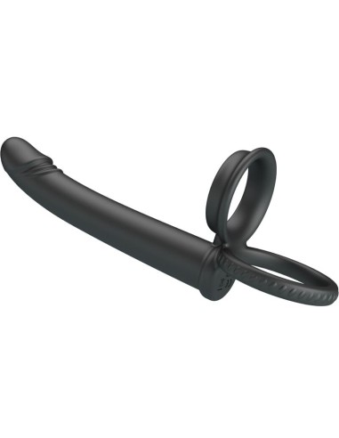 PRETTY LOVE MOSES ANILLO DOBLE PENE PARA DONLE PENETACIAN NEGRO