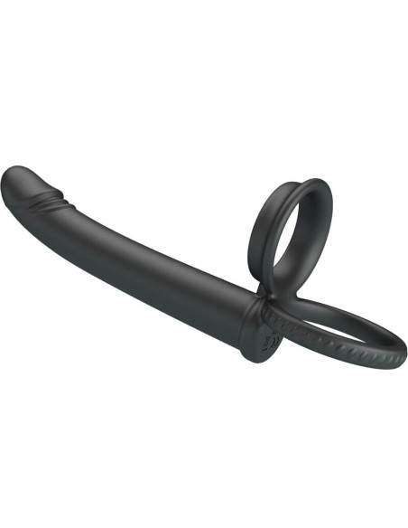 PRETTY LOVE MOSES ANILLO DOBLE PENE PARA DONLE PENETACIAN NEGRO