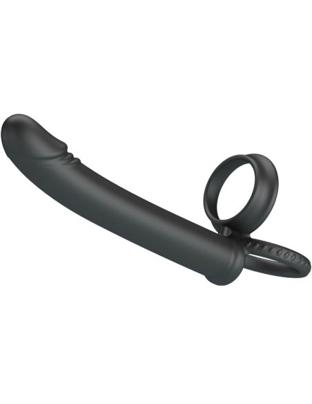 PRETTY LOVE MOSES ANILLO DOBLE PENE PARA DONLE PENETACIAN NEGRO