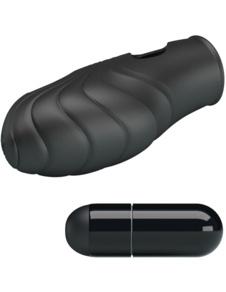 PRETTY LOVE LICH VIBRADOR DE DEDO SILICONA NEGRO