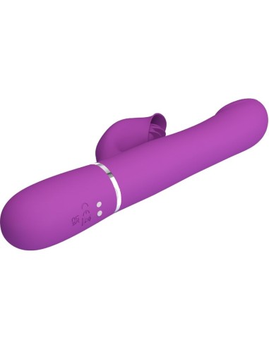 PRETTY LOVE VIBRADOR ESTIMULADOR MULTIFUNCIAN 4 EN 1 MORADO