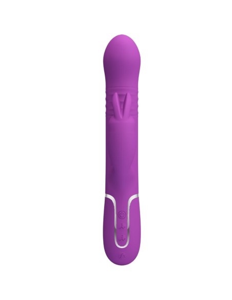 PRETTY LOVE COALE VIBRADOR RABBIT MULTIFUNCIAN 4 EN 1 MORADO
