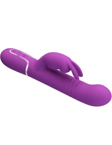 PRETTY LOVE COALE VIBRADOR RABBIT MULTIFUNCIAN 4 EN 1 MORADO