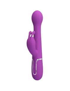 PRETTY LOVE DEJON VIBRADOR RABBIT MULTIFUNCIAN 3 EN 1 MORADO