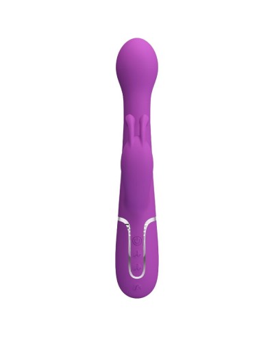 PRETTY LOVE DEJON VIBRADOR RABBIT MULTIFUNCIAN 3 EN 1 MORADO