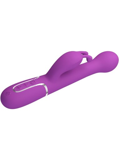 PRETTY LOVE DEJON VIBRADOR RABBIT MULTIFUNCIAN 3 EN 1 MORADO