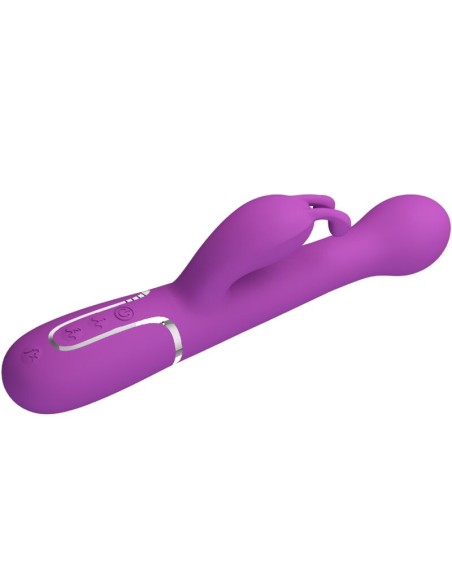 PRETTY LOVE DEJON VIBRADOR RABBIT MULTIFUNCIAN 3 EN 1 MORADO