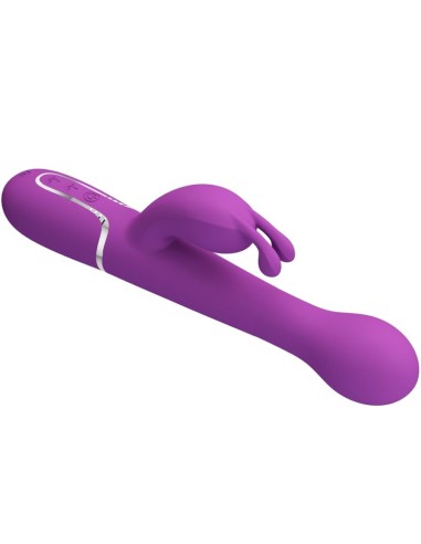 PRETTY LOVE DEJON VIBRADOR RABBIT MULTIFUNCIAN 3 EN 1 MORADO