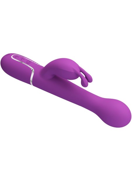PRETTY LOVE DEJON VIBRADOR RABBIT MULTIFUNCIAN 3 EN 1 MORADO