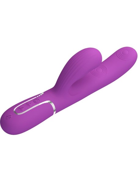 PRETTY LOVE PERLITA VIBRADOR RABBIT MULTIFUNCIAN 3 EN 1 MORADO