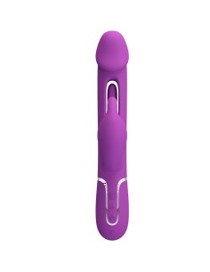 PRETTY LOVE KAMPAS VIBRADOR RABBIT MULTIFUNCIAN 3 EN 1 MORADO 2