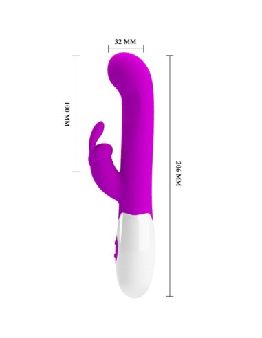 PRETTY LOVE CENTAUR VIBRADOR RABBIT 30 MODOS DE VIBRACIAN MORADO