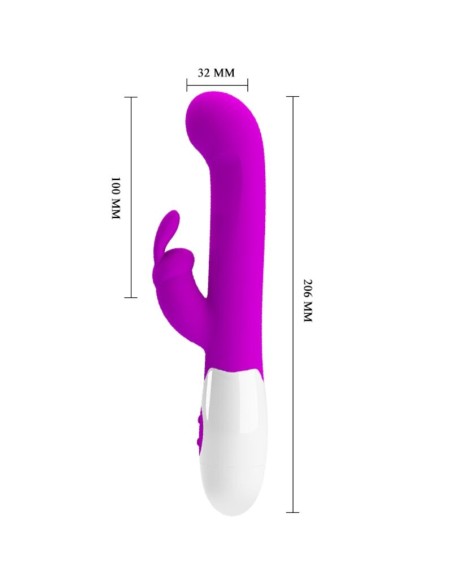 PRETTY LOVE CENTAUR VIBRADOR RABBIT 30 MODOS DE VIBRACIAN MORADO