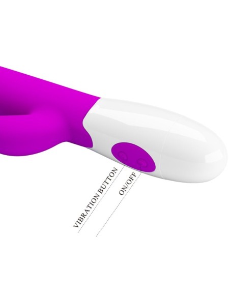 PRETTY LOVE CENTAUR VIBRADOR RABBIT 30 MODOS DE VIBRACIAN MORADO