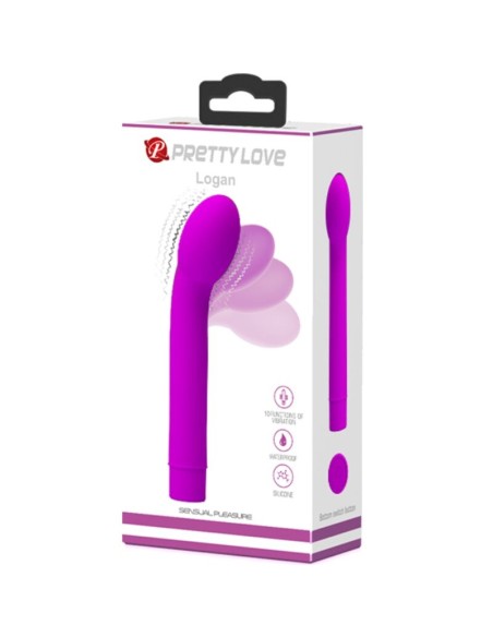 PRETTY LOVE LOGAN VIBRADOR PUNTO G 10 VIBRACIONES MORADO