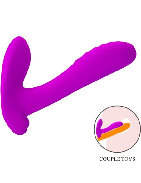 PRETTY LOVE MASAJEADOR VIBRADOR 12 VIBRACIONES CONTROL REMOTO MORADO