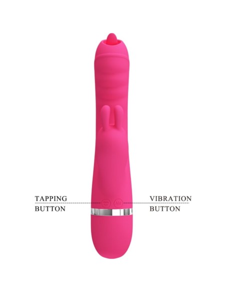 PRETTY LOVE PHOENIX VIBRADOR RABBIT MULTIFUNCIAN ROSA