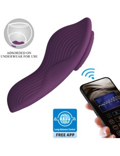 PRETTY LOVE MANE MASAJEADOR LAY ON CLATORIS 10 VIBRACIONES CONTROL REMOTO MORADO