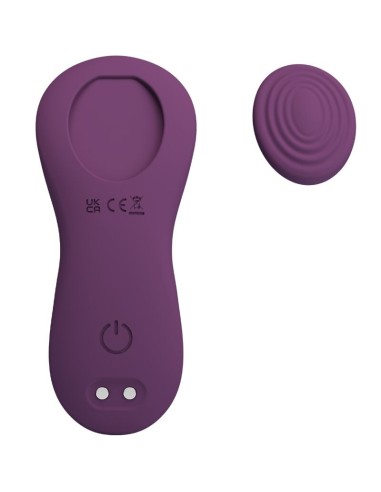 PRETTY LOVE MANE MASAJEADOR LAY ON CLATORIS 10 VIBRACIONES CONTROL REMOTO MORADO