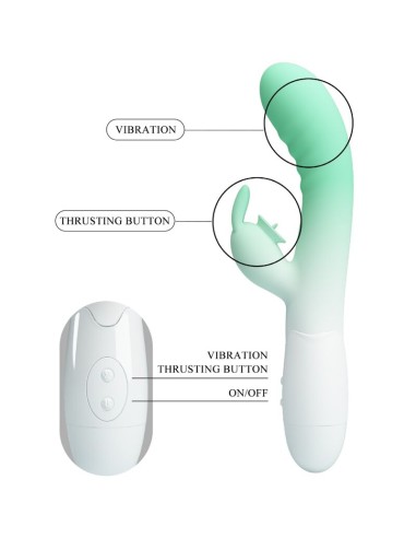 PRETTY LOVE CERBERUS VIBRADOR RABBIT 3O VIBRACIONES VERDE