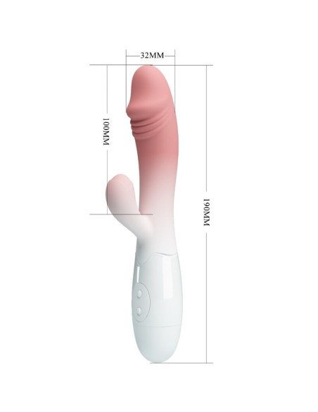 PRETTY LOVE SNAPPY VIBRADOR RABBIT 3O VIBRACIONES ROSA