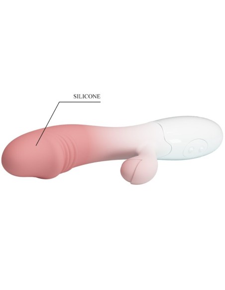 PRETTY LOVE SNAPPY VIBRADOR RABBIT 3O VIBRACIONES ROSA