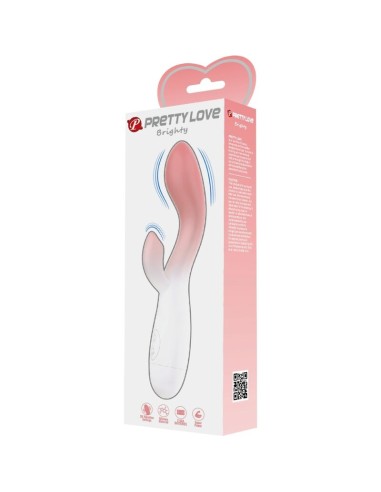 PRETTY LOVE BRIGHTY VIBRADOR PUNTO G ESTIMULADOR CLATORIS 30 VIBRACIONES ROSA