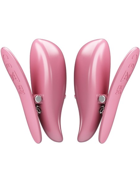 PRETTY LOVE CAILEY PINZAS PARA PEZONES 10 VIBRACIONES CONTROL REMOTO ROSA