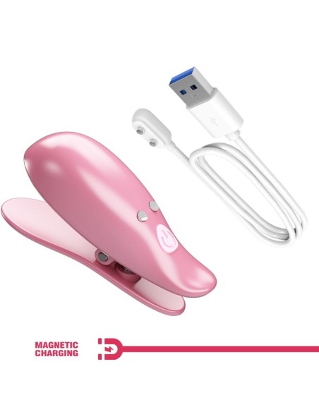 PRETTY LOVE CAILEY PINZAS PARA PEZONES 10 VIBRACIONES CONTROL REMOTO ROSA