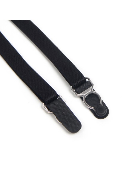 SUBBLIME 955496 BODY DE ENCAJE CON LAZOS Y LIGAS NEGRO S M