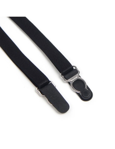 SUBBLIME 955502 BODY DE ENCAJE CON LAZOS Y LIGAS NEGRO L XL