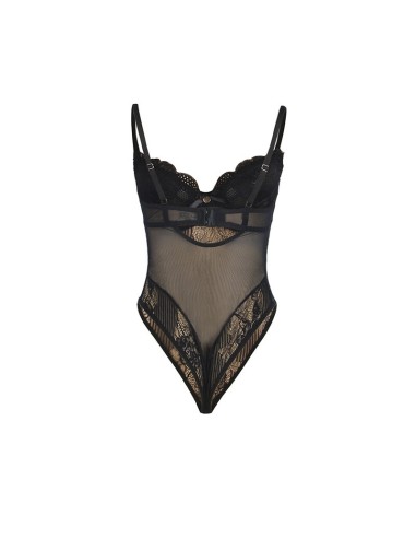 SUBBLIME 955618 BODY DE ENCAJE CON CIERRE INFERIOR NEGRO S M