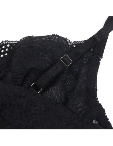 SUBBLIME 955618 BODY DE ENCAJE CON CIERRE INFERIOR NEGRO S M