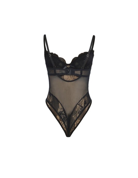 SUBBLIME 955625 BODY DE ENCAJE CON CIERRE INFERIOR NEGRO L XL